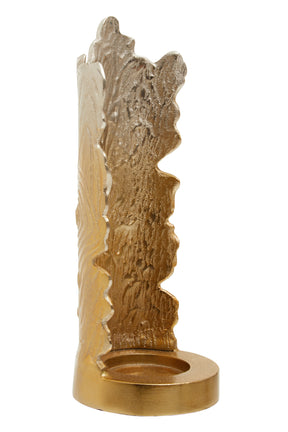 Dion Small Ombre Silver and Gold Finish Candle Holder