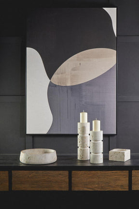 Tibor Travertine Square Decorative Bowl