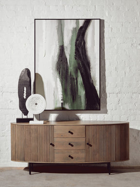 Fidel Small Distressed White Mango Wood Sculpture