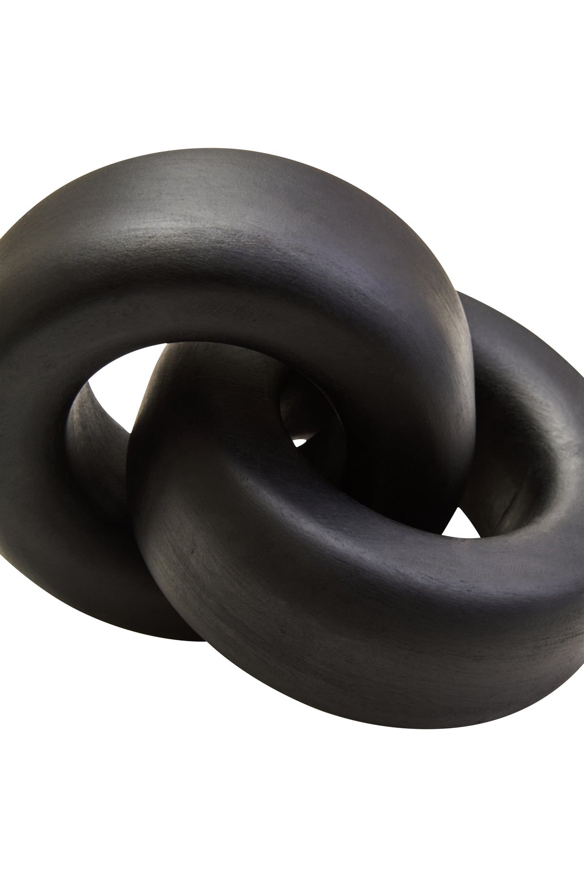 Cato Black Wood Knot Decor