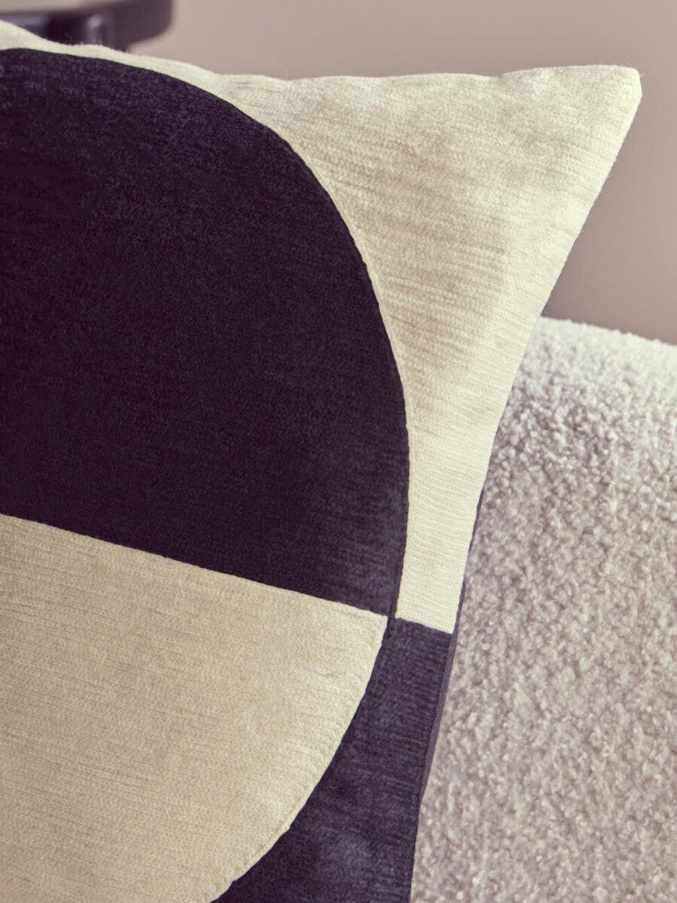 Bosie Ozella Cream And Black Cushion