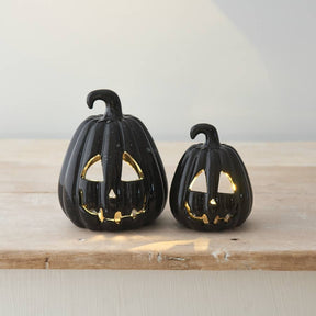Carved Pumpkin Lantern, 10cm