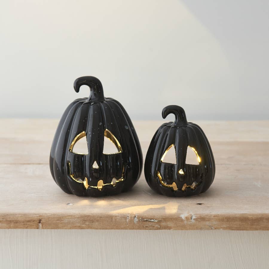 Carved Pumpkin Lantern, 10cm
