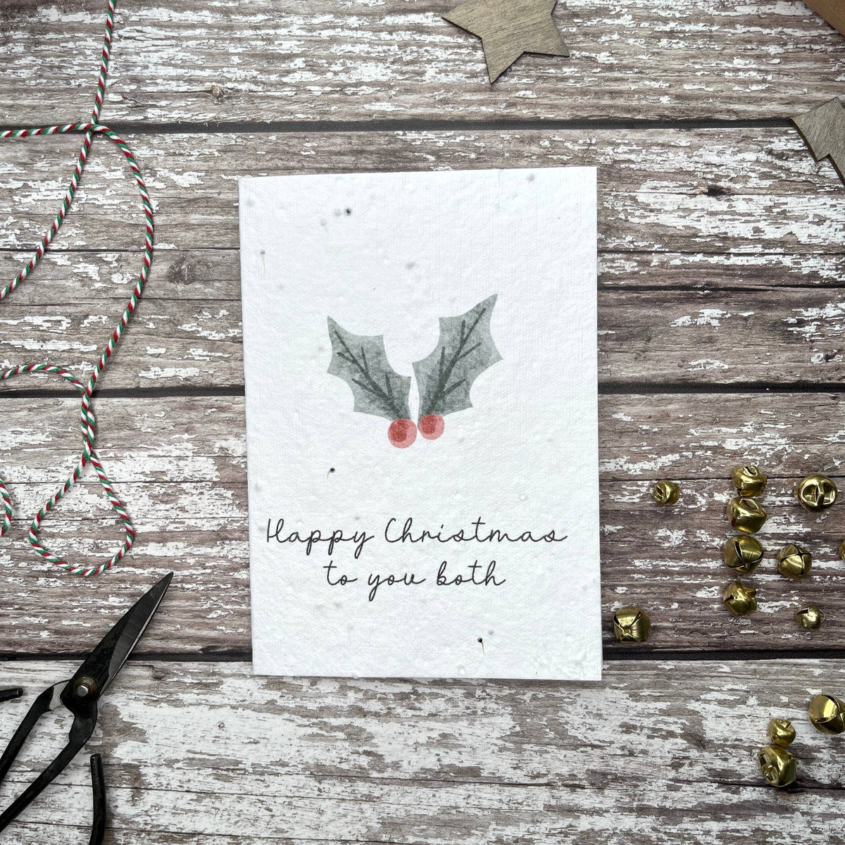 Merry Christmas to you both plantable seed card