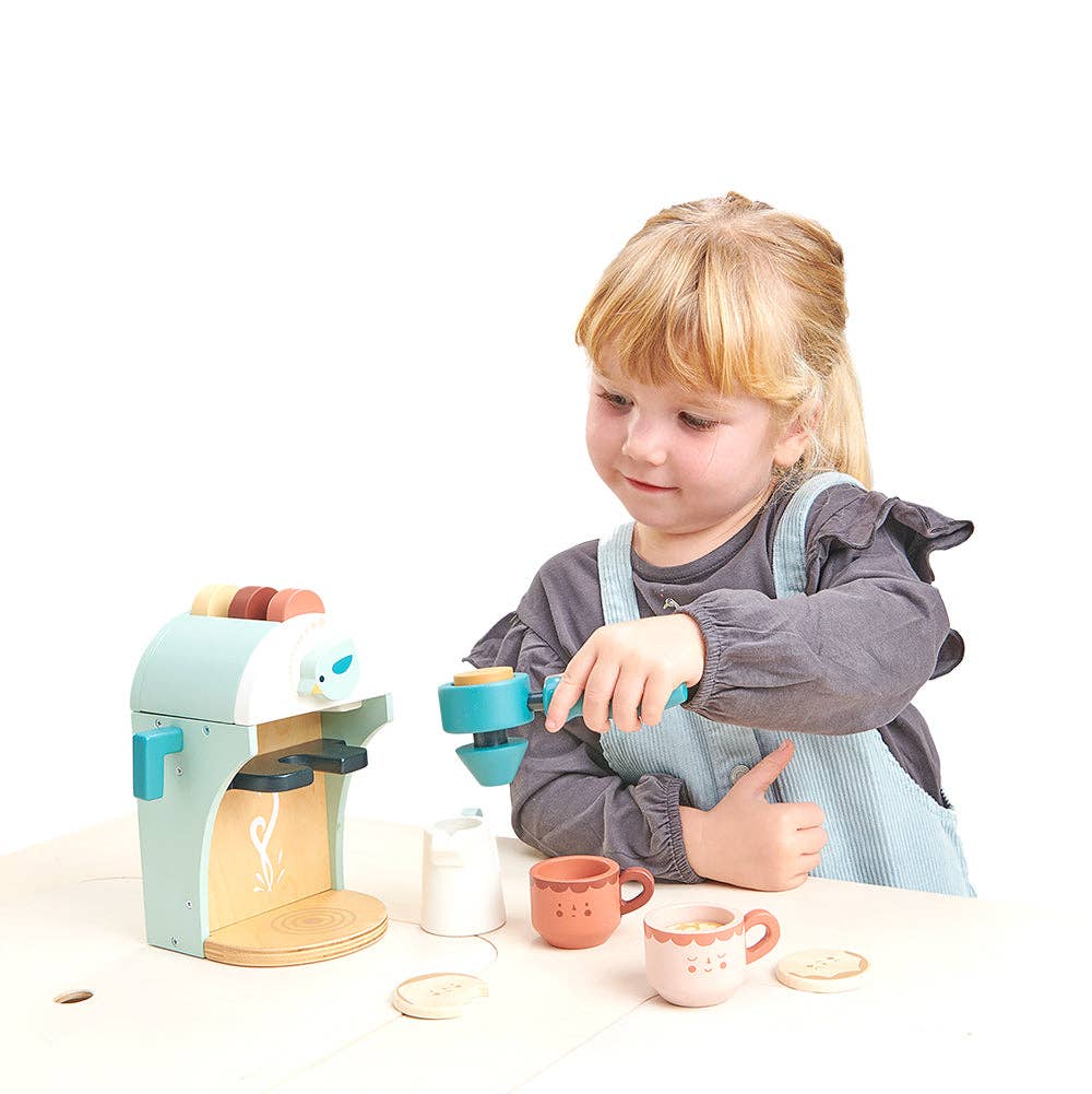 Wooden Babyccino Maker Toy Coffee Machine
