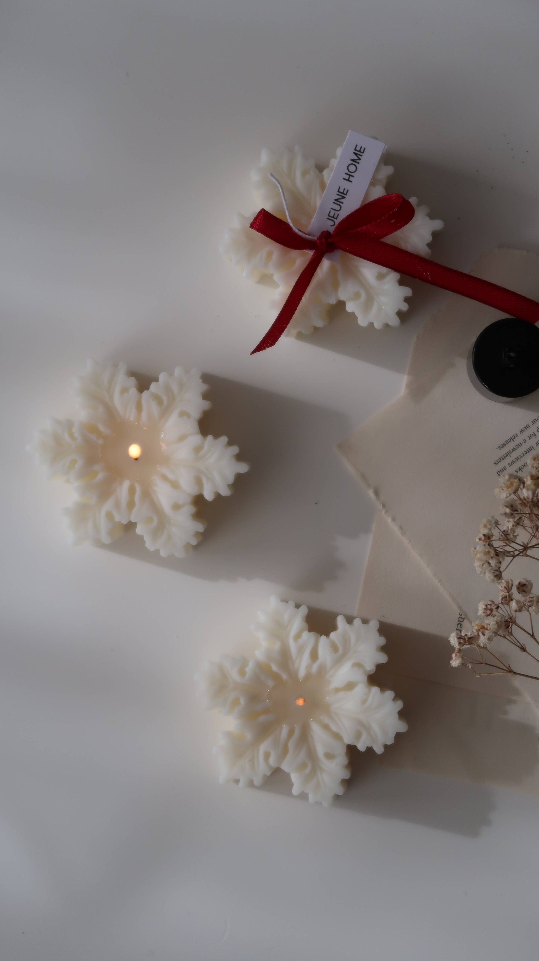 Mini Snowflake Candle - Christmas tree