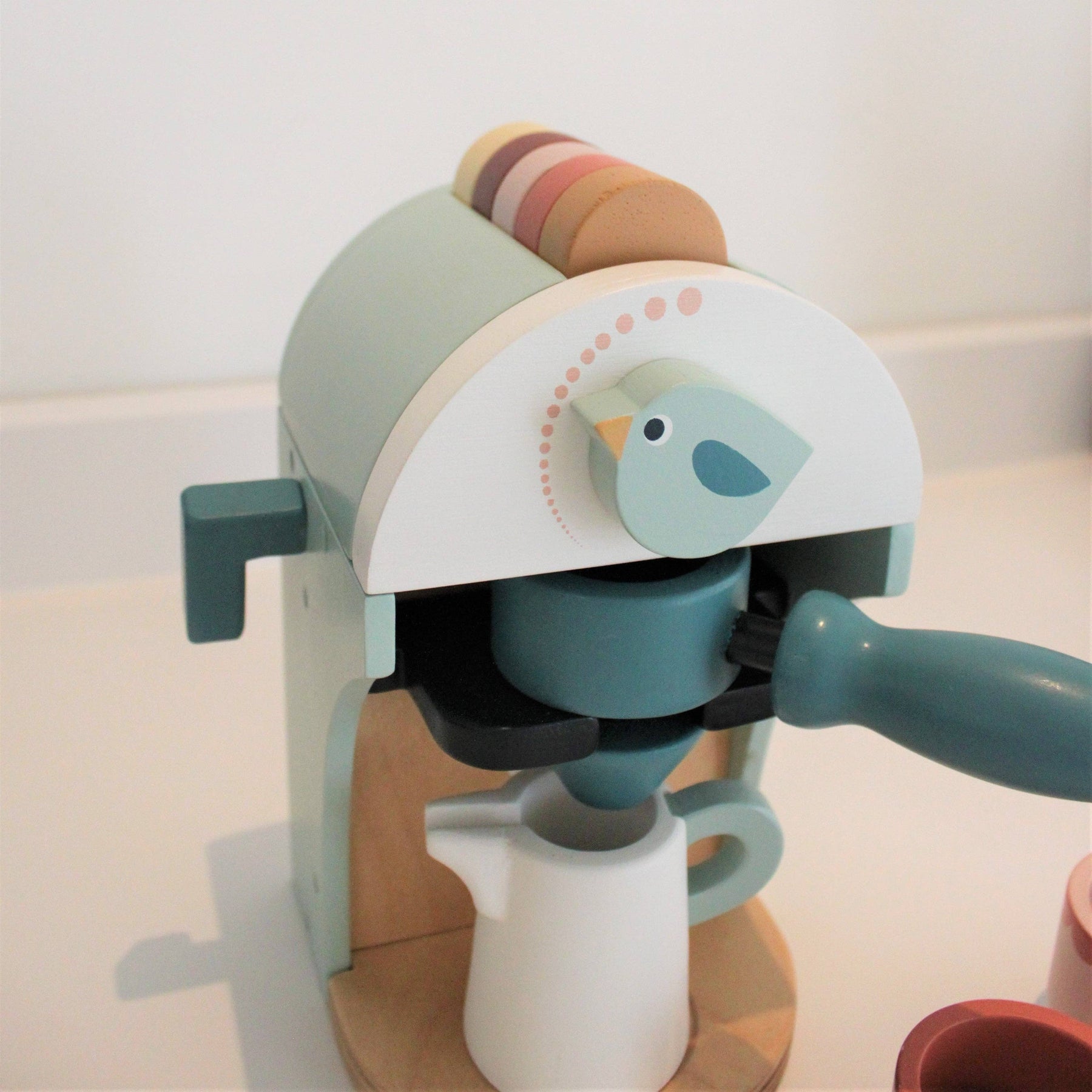 Wooden Babyccino Maker Toy Coffee Machine