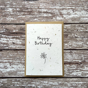 Happy birthday plantable seed card