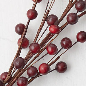 22" Dark Burgundy Artificial Berry Spray