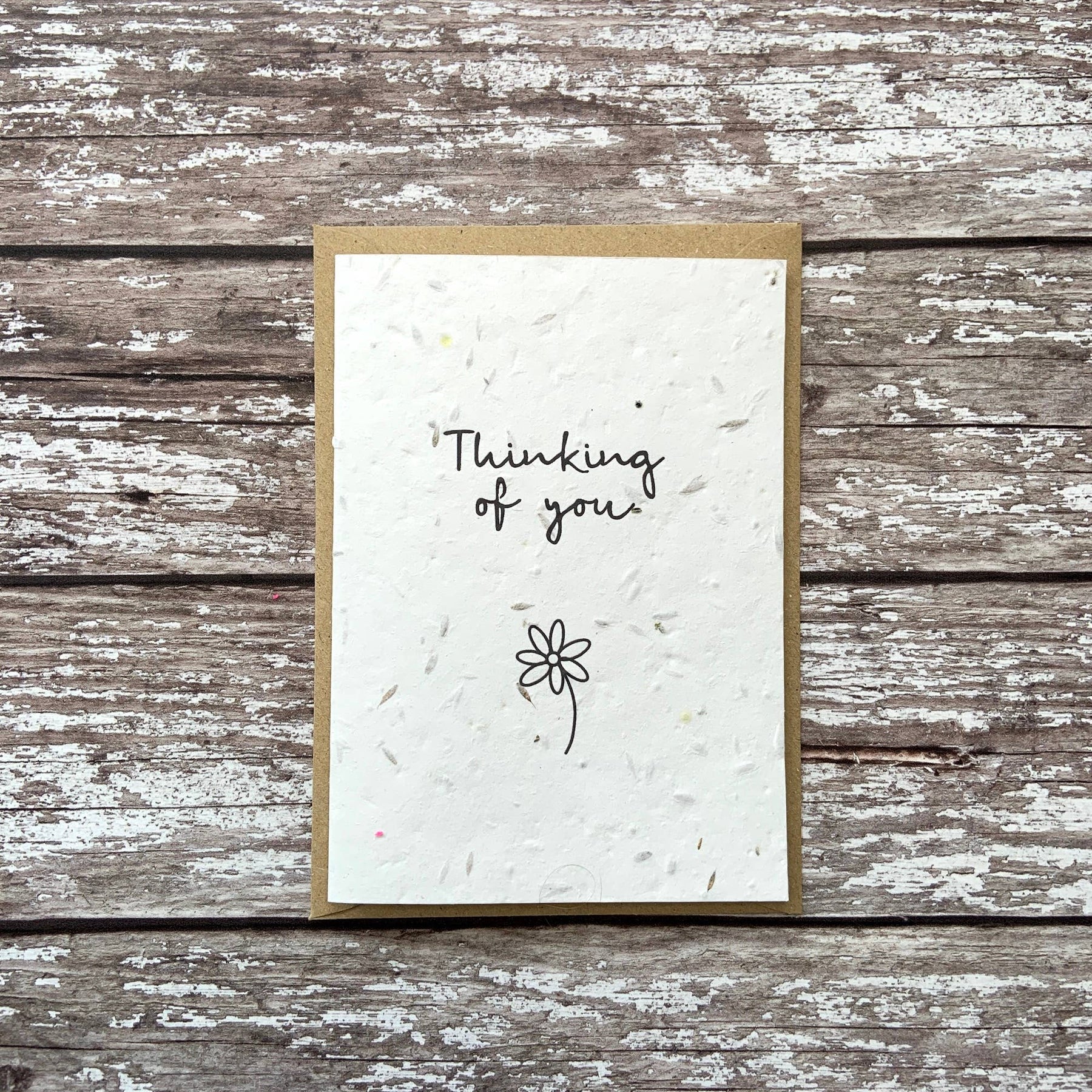 Thinking of you plantable seed card