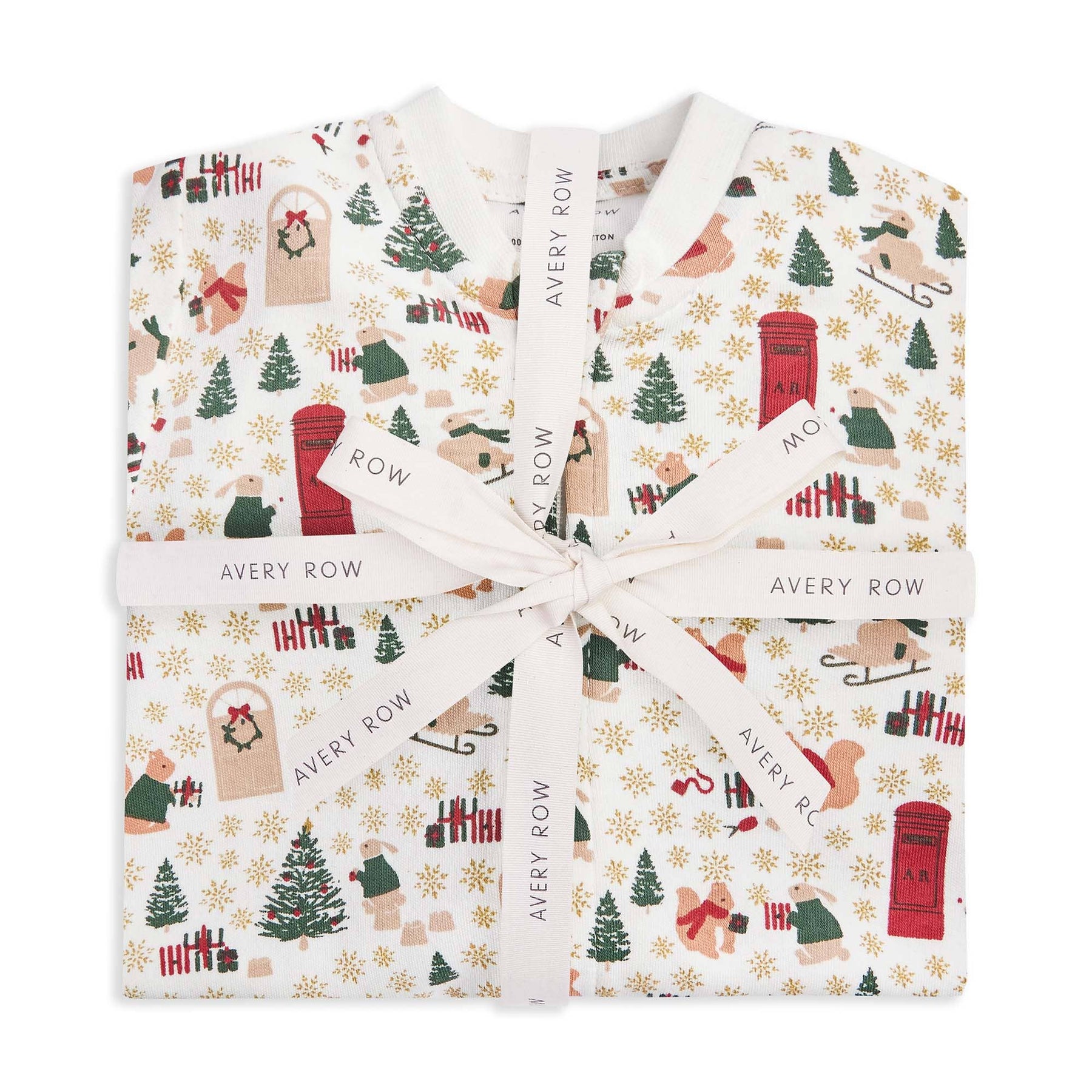 Baby Jersey Sleepsuit - Festive Forest: 6-12m