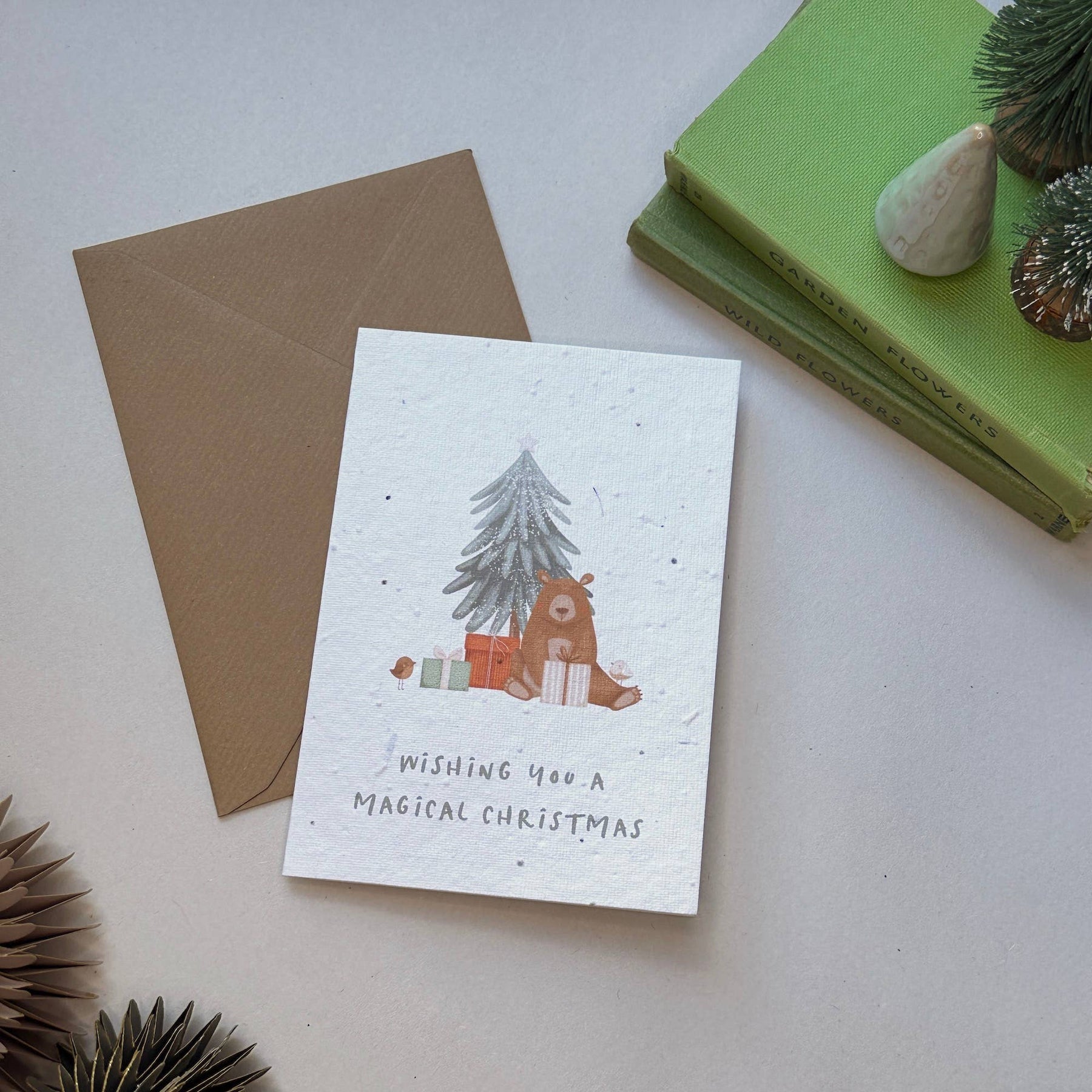 Magical Christmas plantable wildflower seed card