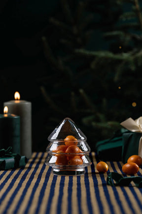 Christmas Tree Glass Jar With Lid Mini