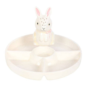 Easter Bunny Chip and Dip Snack Serving Dish