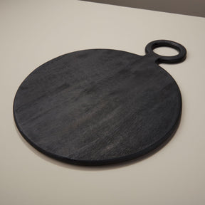 Arendal Black Mango Wood Round Board Large