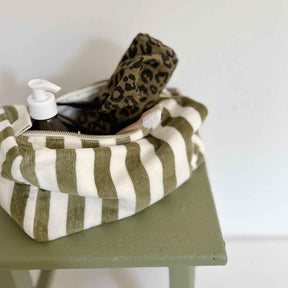 TOILETRY BAG VIC - TERRY KAKI: PERSIMMON