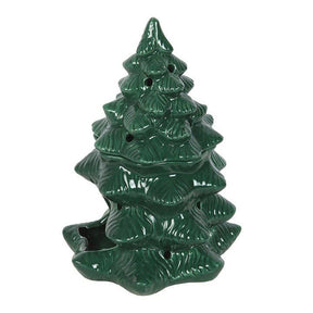 Green Winter Fir Tree Oil Burner and Wax Warmer