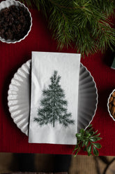 Julgran White Napkin