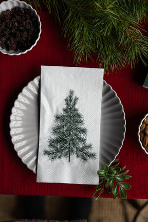 Julgran White Napkin