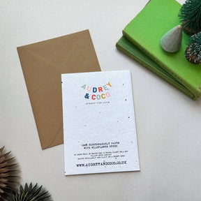 Magical Christmas plantable wildflower seed card