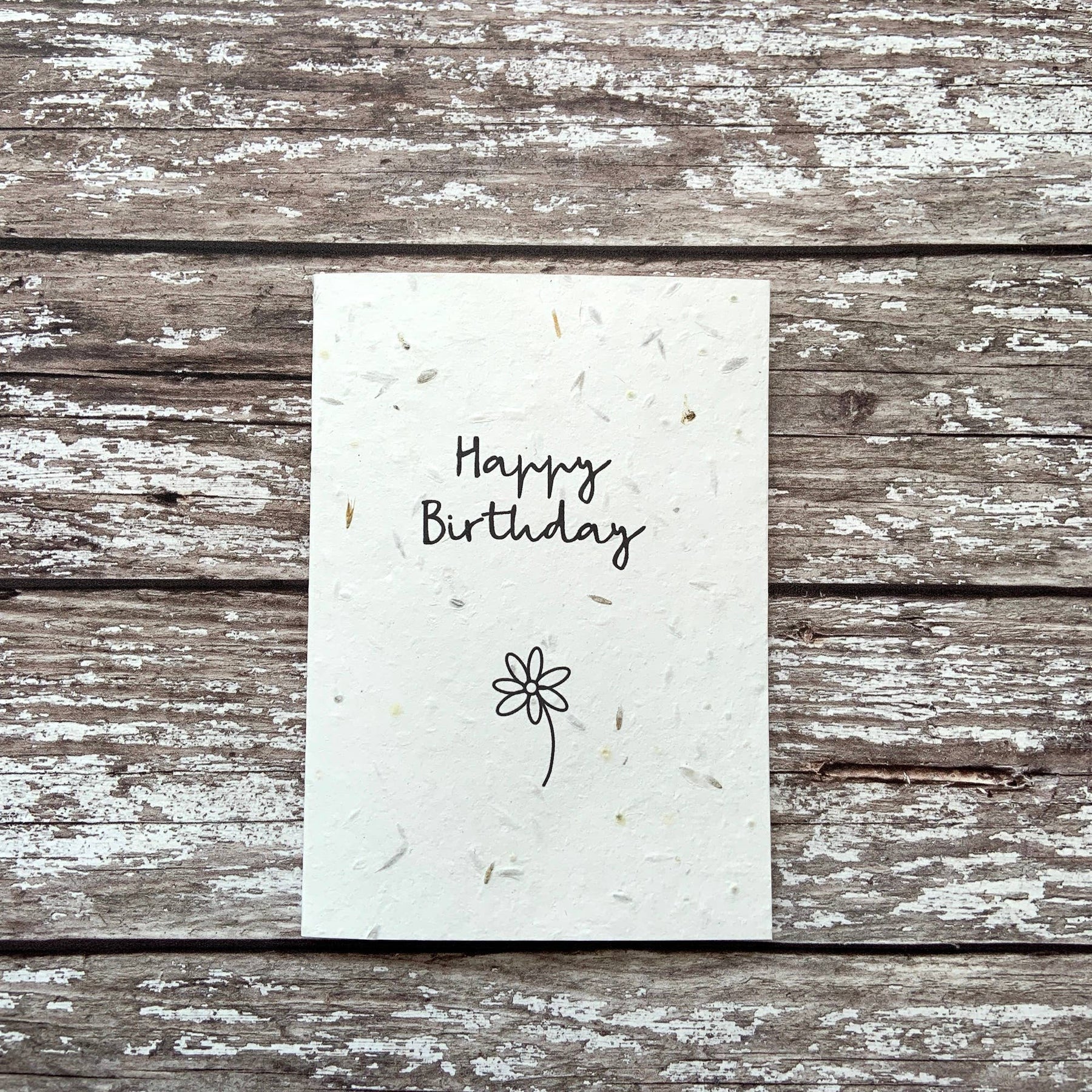 Happy birthday plantable seed card