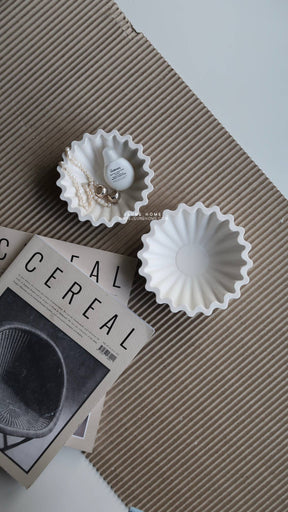 Decorative ripple bowl large