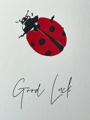 Good Luck Ladybug Card