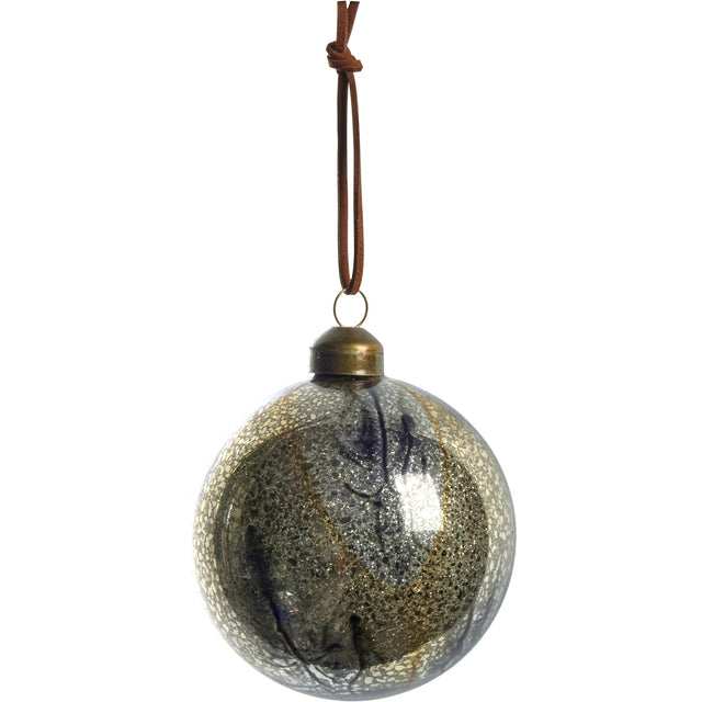 Nosille Bauble Silver/Gold 8cm