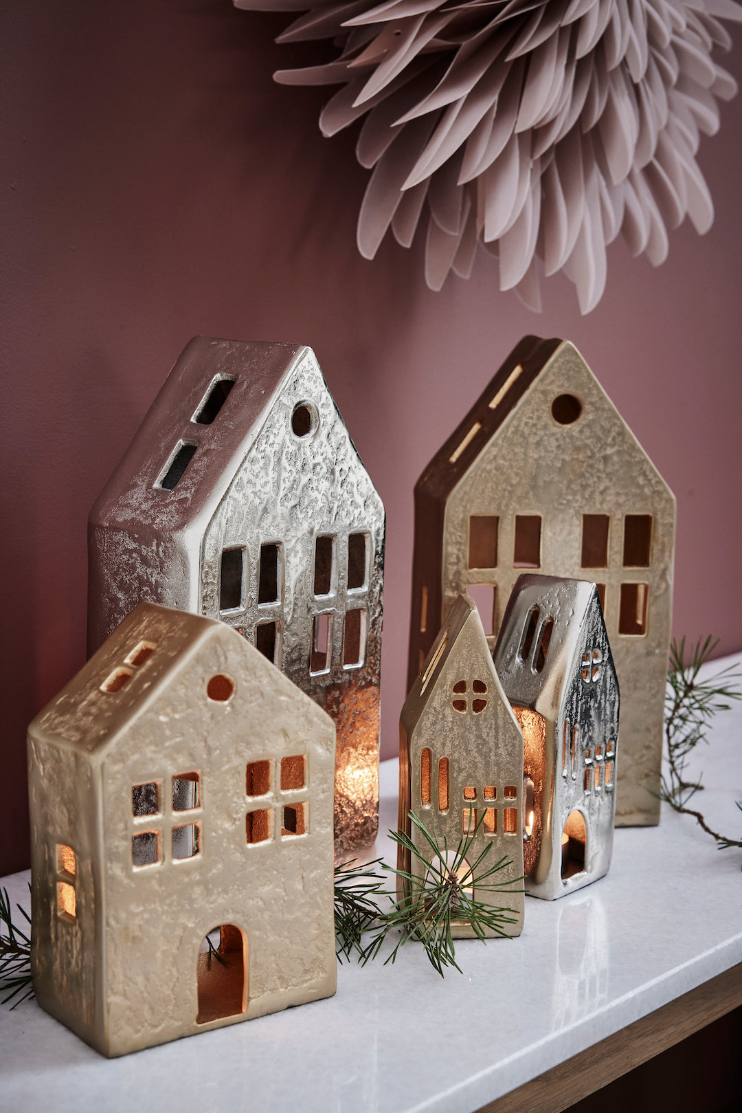 Marlinne Decoration House Gold 30cm