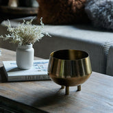 Allora Brass Planter