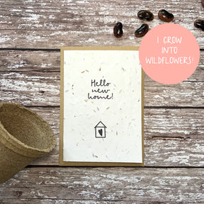 Hello New Home Plantable Seed Card