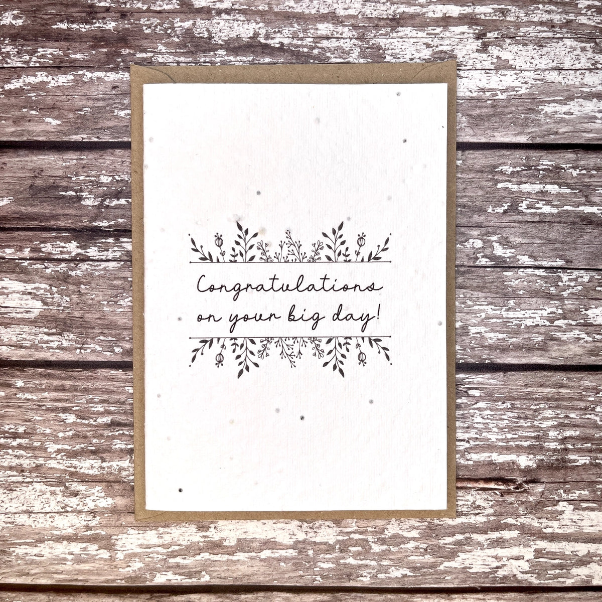 Wedding Plantable Seed Card