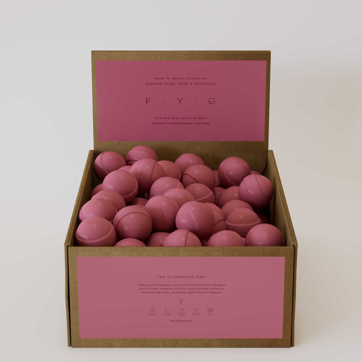 Damson, Plum, Rose & Patchouli Bath Bomb