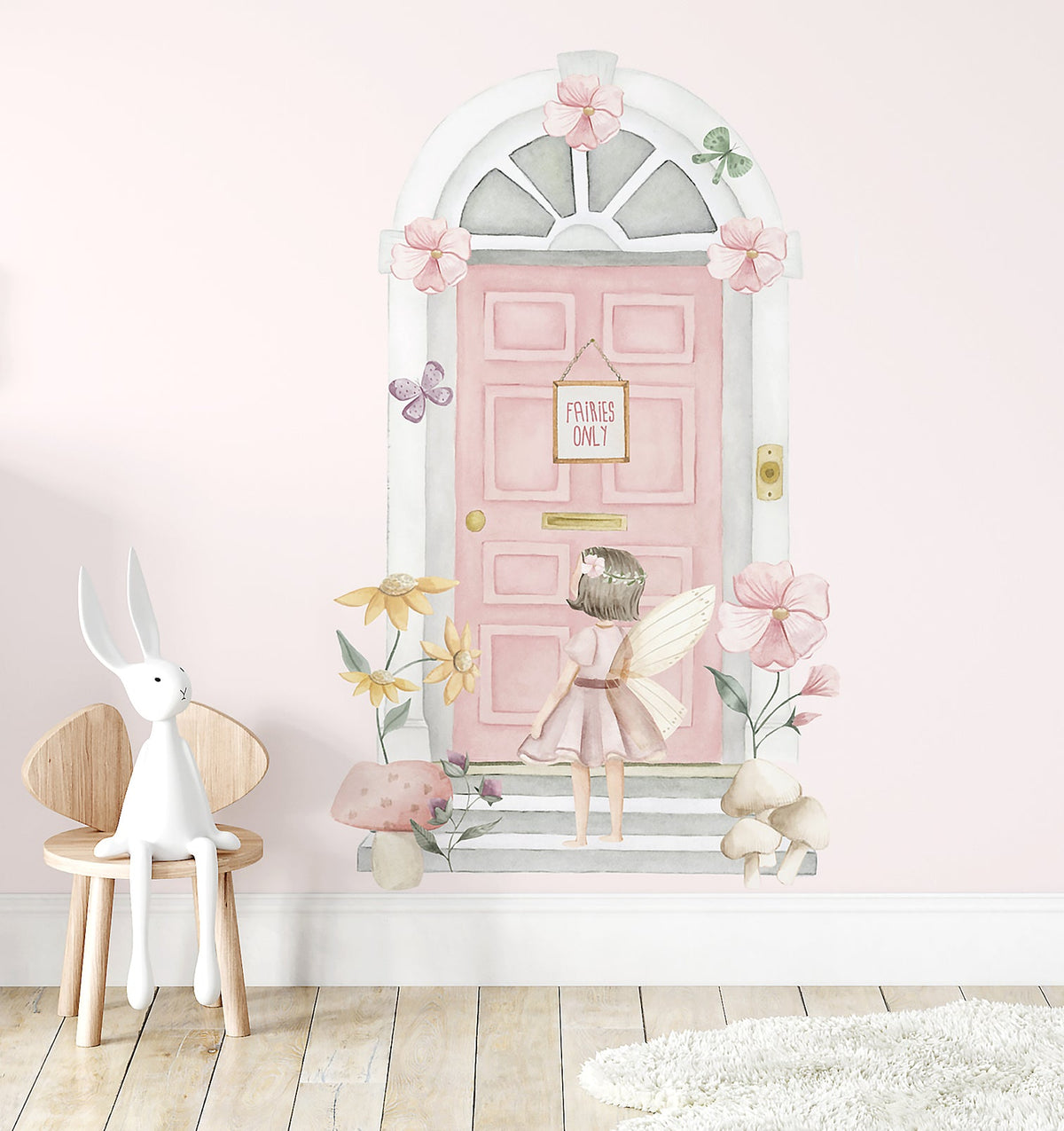 Flower Fairy Door Decal