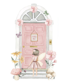 Flower Fairy Door Decal