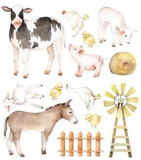 Farm Animal Decal Set