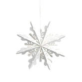 Paselle II Snowflake Paper Decoration White