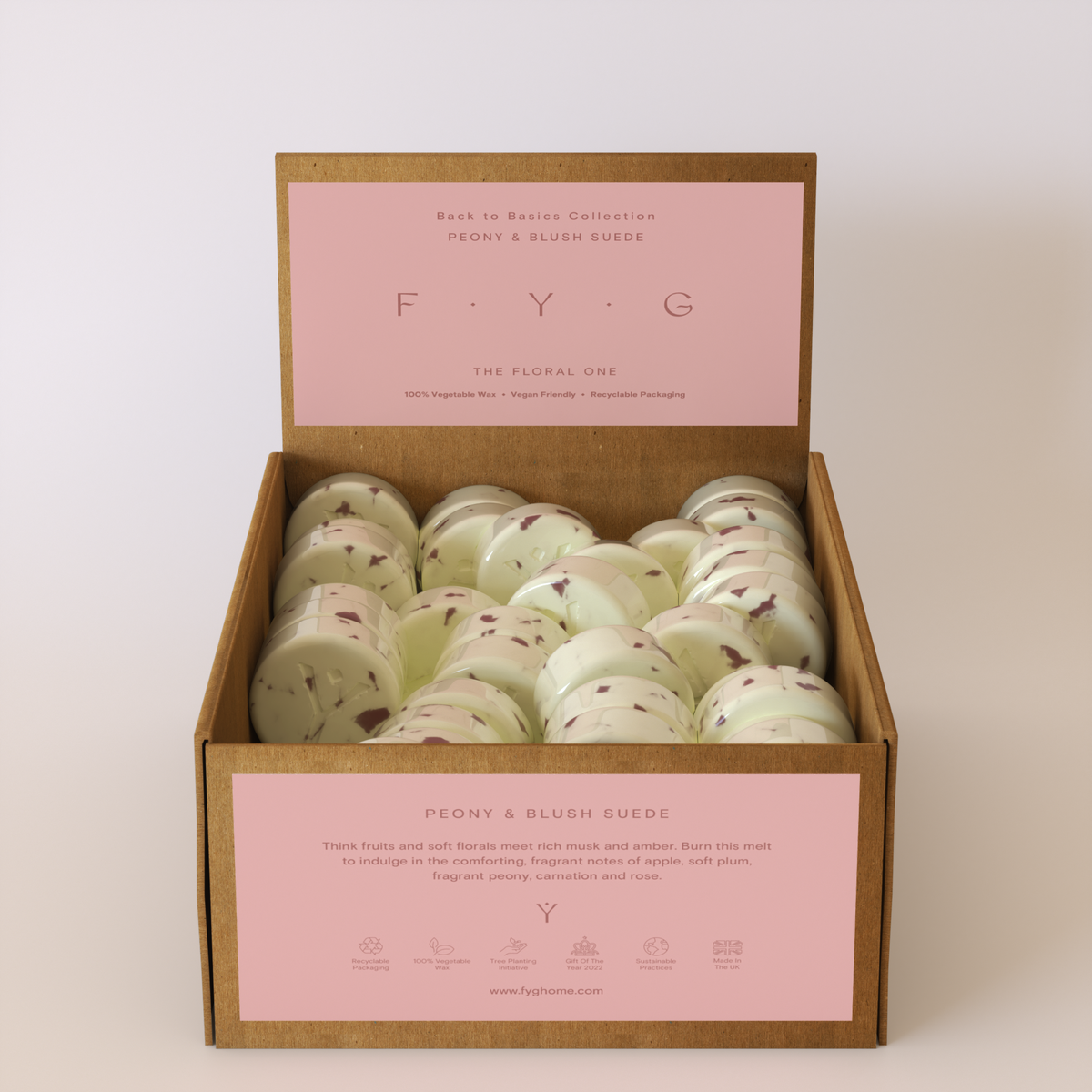 Peony & Blush Suede Wax Melts