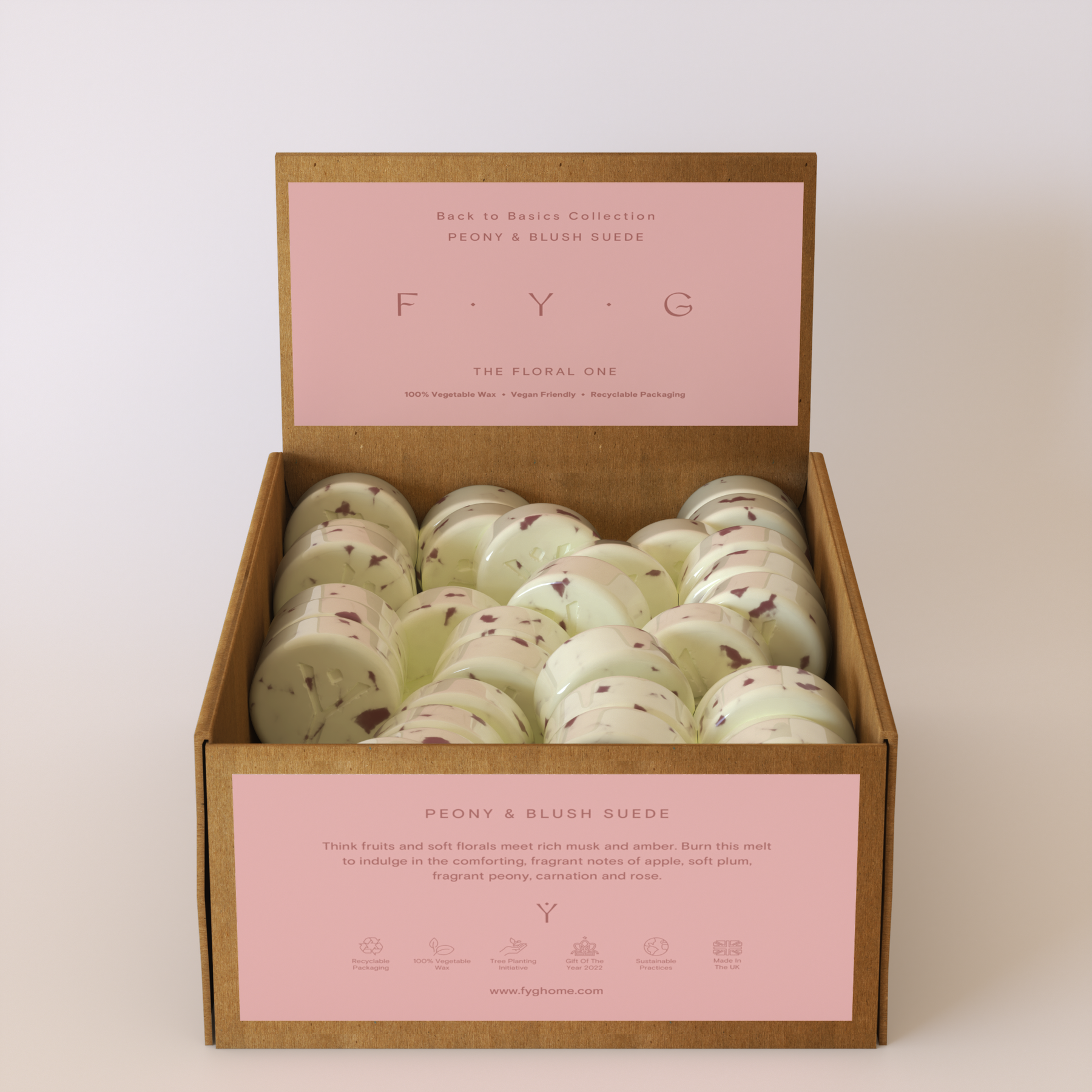 Peony & Blush Suede Wax Melts