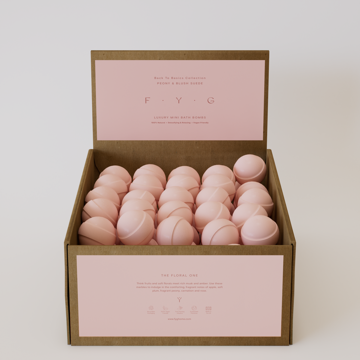 Peony & Blush Suede Bath Bomb