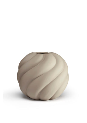 Twist Ball Vase Sand