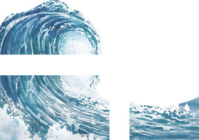 Blue Wave Wall Mural