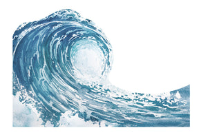 Blue Wave Wall Mural