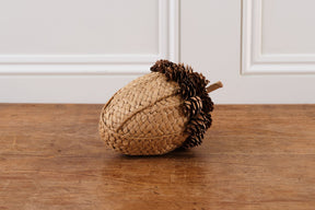 Pinecone & Fabric Acorn Natural