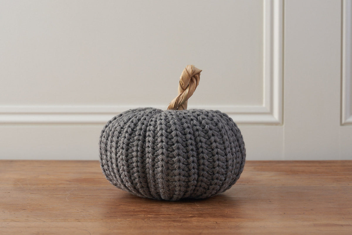 Grey Wool Pumpkin