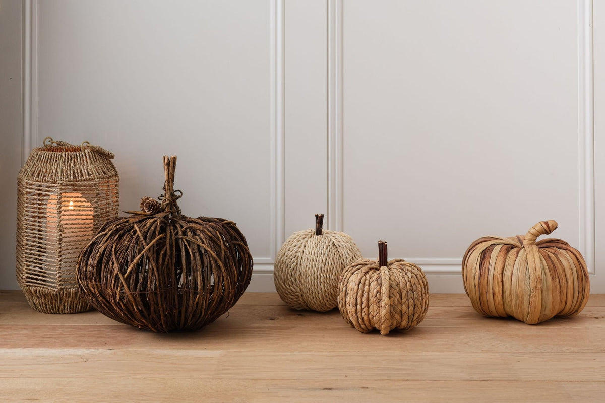 Natural Straw Pumpkin