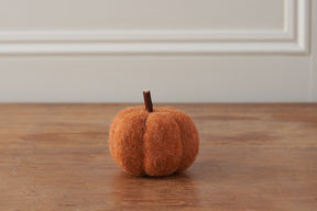 Orange Felt Pumpkin