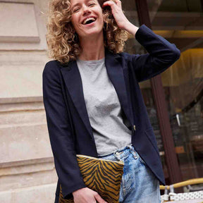 LILI FLAT POUCH ZEBROU TAPENADE