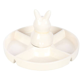 Easter Bunny Chip and Dip Snack Serving Dish