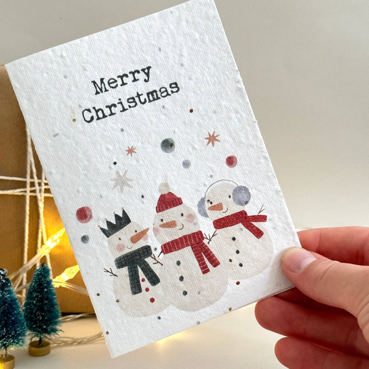 Merry Christmas plantable wildflower seed card